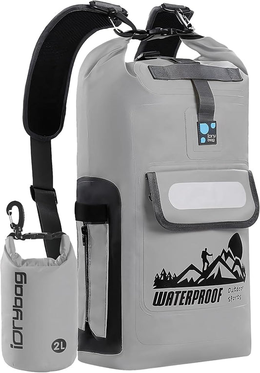IDRYBAG Dry Bag Backpack Waterproof Floating 20L/30L/40L, Dry Bags Waterproof Backpack for Men, Dry Sack Waterproof Bag