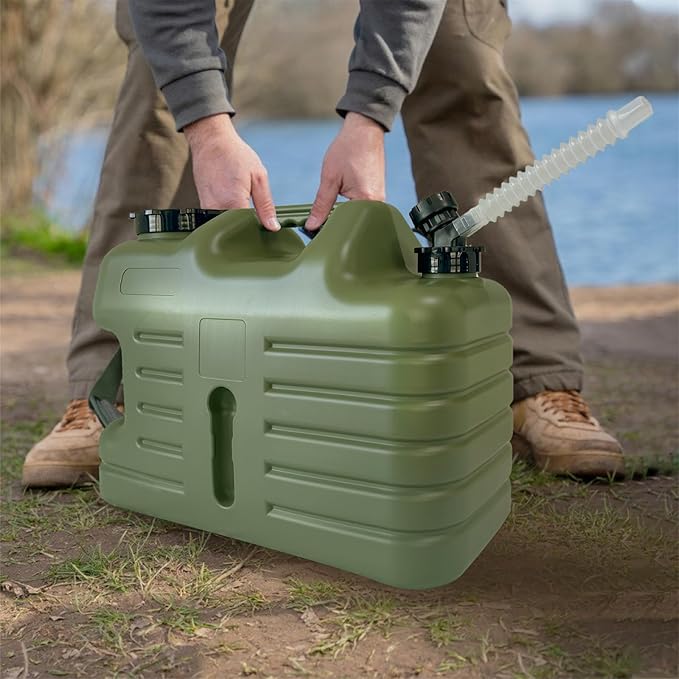 5 Gallon Water Container with Spigot, Portable Camping Water Jug, BPA Free Emergency Water Storage Tank for Outdoor Hiking Camping Vehicle Car Picnic Supplies