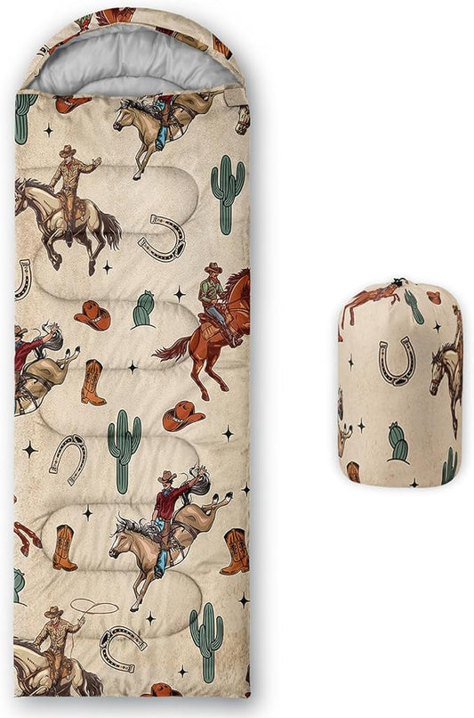 Camping Sleeping Bags Warm & Cool Weather Waterproof Backpacking Sleeping Bag All Seasons Camping, for Adult Kids Boy Girls Camping Gear Equipment, Traveling