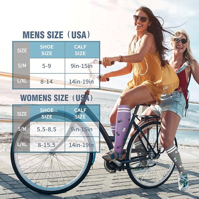 6 Pack Copper Compression Socks for Women and Men Circulation-Best Support for Medical, Running,Nursing,Athletic