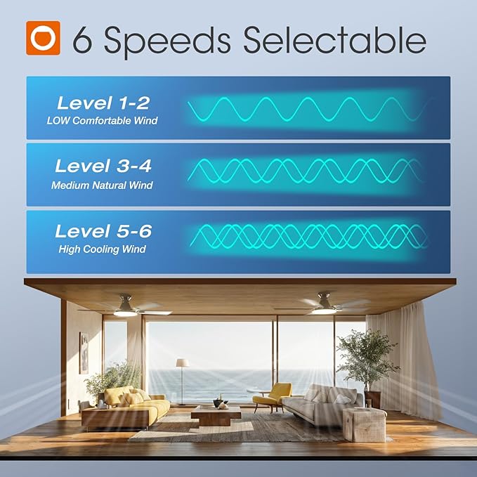 addlon Ceiling Fans with Lights, 52 inch Flush Mount Ceiling fan with Remote Control, Wall Remote, Reversible, 5CCT, Dimmable, Noiseless DC Motor, Nickel Low Profile Ceiling Fan for Bedroom, Farmhouse