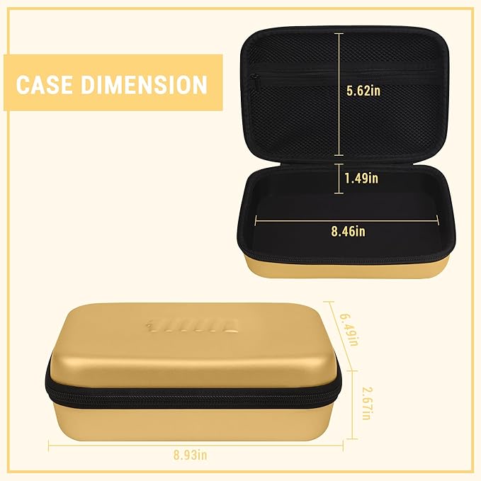 Battery Organizer Storage Case with Tester for AA AAA Button Battery Holder Carrying 3 Batteries Variety Pack 88 Batteries Zipper Mesh Bag (Batteries Not Included) (gold)