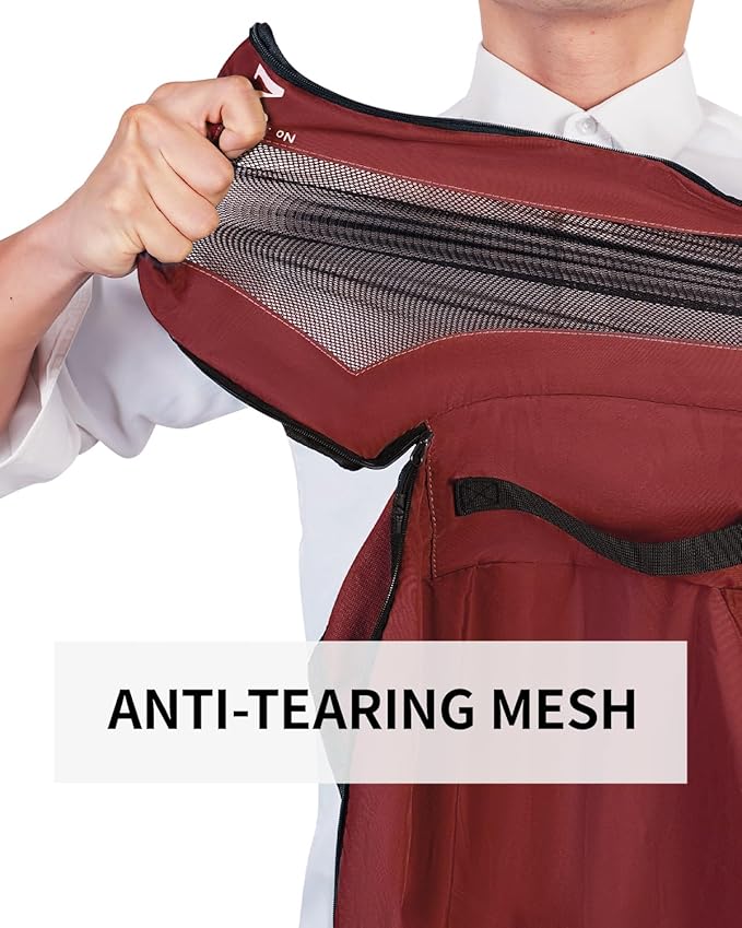 ECOHUB 7 Set Packing Cubes Tear-Resistant Luggage Packing Organizers with Number Icon for Travel Accessories Luggage Suitcase Machine Washable Packing Cubes (Red)