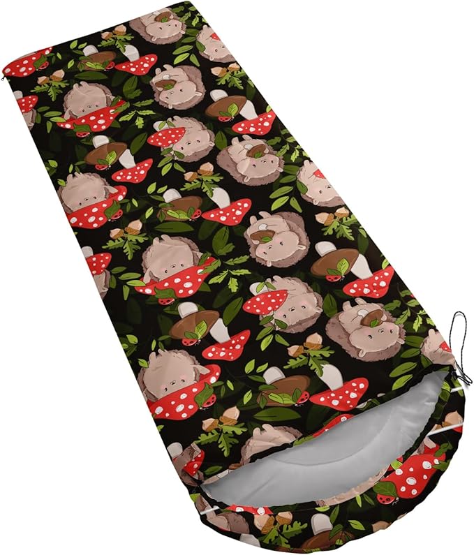 AILONEN Outer Space Astronaut Camping Sleeping Bags,Lightweight & Waterproof,3 Season Warm & Cool Weather,Cartoon Sleeping Bags for Kids,Boys Girls Travelling,Outdoors