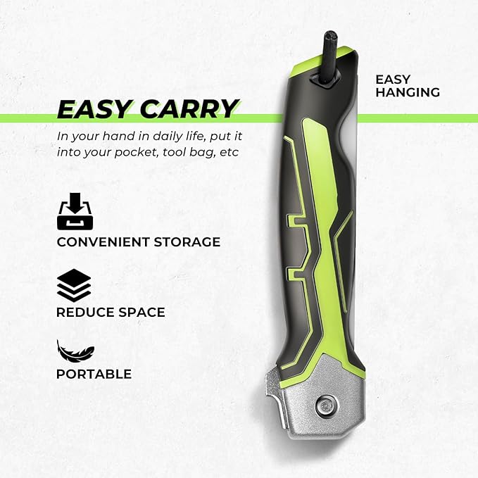 DNA MOTORING Foldable Drywall Saw, Folding Wallboard Saw, Hand Saw Jab Saw Tool for Drywall, Wallboard, Plywood, PVC, w/Lockback,TOOLS-00587