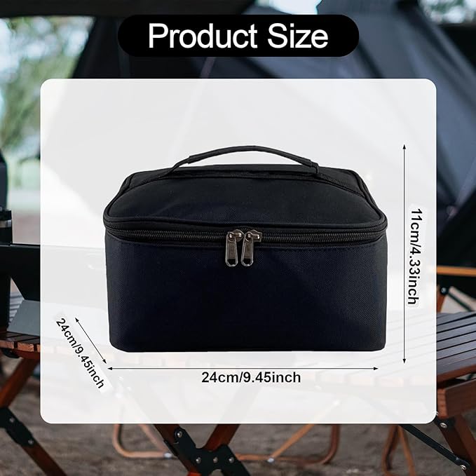 Gas Canister Storage Bag Camping Utensil Bag Pouch Protector Carry Case Tableware Storage Organizer for Picnic Travel Camping