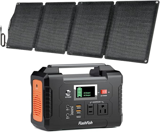 200W 151Wh Portable Power Station + 60W 18V Foldable Solar Panel