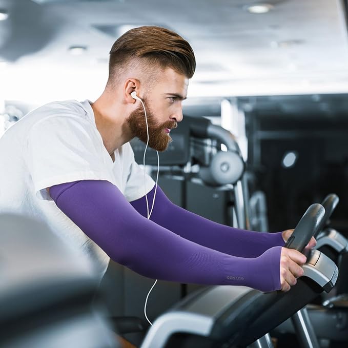 GOUNOD Gardening Sleeves to Cover Arms for Women with Thumb Holes-Sun Protection SPF Cooling Driving UV Blocking