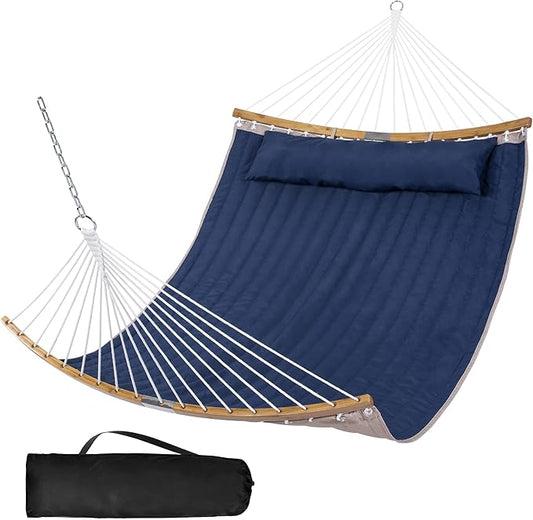 SUNCREAT Hammocks Hanging Tree Hammock for Outdoor, Large Replacement Hammock for Stand, Navy Blue