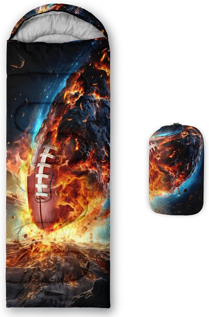 HOSIMA Dear Hunting Pattern Cold Weather Sleeping Bags for Adults,Black Light Weight Sleeping Bags for Kids Adults,WaterProof Sleeping Bags for Outdoors Hiking.