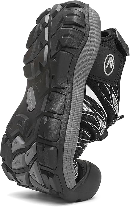 FLARUT Men's Athletic Sandals - Closed Toe Sport Hiking & Outdoor Walking Water Sandals with Anti-Slip Cushioning and Breathable Mesh