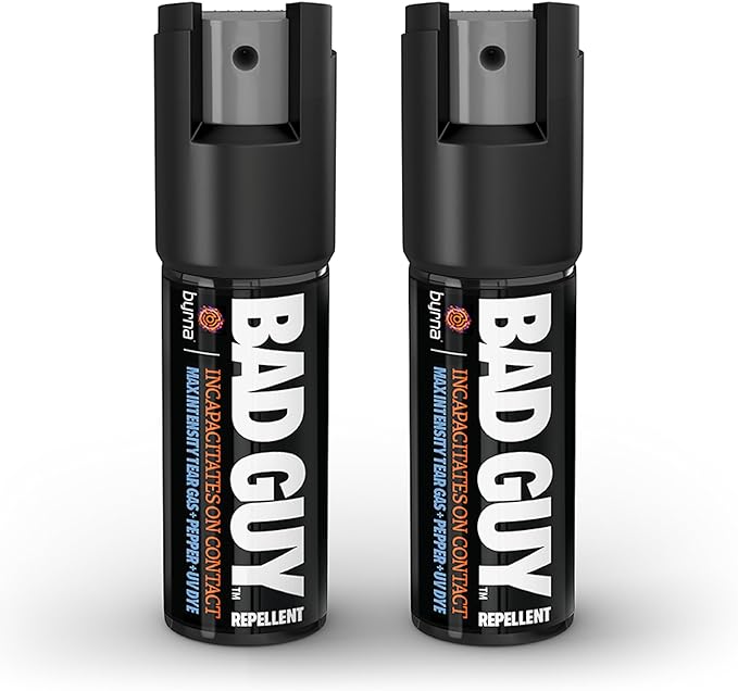 Byrna BGR MAX Pepper Spray + Tear Gas | Maximum Stopping Power | Attacker Tracker UV Marking DYE Technology | Military Strength Self-Defense Stream Spray