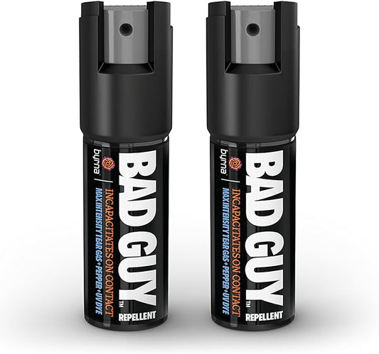Byrna BGR MAX Pepper Spray + Tear Gas | Maximum Stopping Power | Attacker Tracker UV Marking DYE Technology | Military Strength Self-Defense Stream Spray