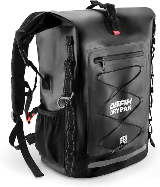 Waterproof Backpack Dry Bag 35L/55L/85L – Heavy Duty Roll-Top Hiking Backpack for Travel, Kayaking, Boating, Camping, Rafting and Fishing