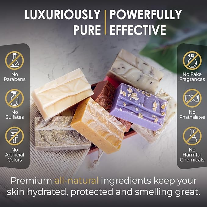 Ain't Buggin Me Citronella Soap - Natural Handmade Soap Made with Pure Citronella, Eucalyptus and Lemongrass Essential Oils - A Must-have for Camping and Outdoor Activities (5pk)