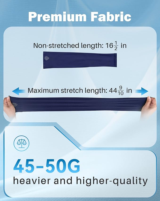 Arm Sleeves for Men Women UV Sun Protection Compression Arm Warmer Tattoo Cover Up, Sports Golf Cooling Sleeves