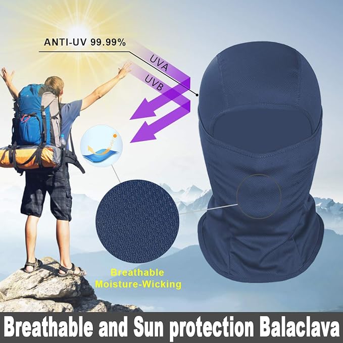 Achiou Ski Mask for Men Women, Balaclava Face Cover, Shiesty Mask UV Protector Lightweight for Motorcycle Snowboard