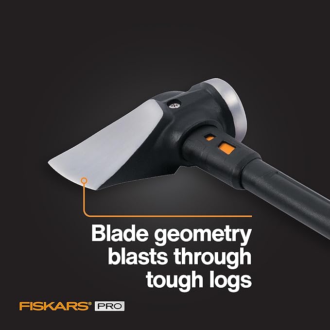 Fiskars 8 lb. Splitting Maul - 36" Shock-Absorbing, Comfort Grip Handle - Rust Resistant Forged Steel Blade - Wood Splitter Maul for Hardwood - Split Wood for Campfires - Bushcraft Gear