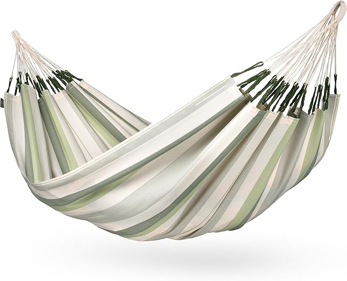 LA Siesta Brisa Classic Hammock, Handmade, Weather-Resistant, Tear-Resistant Hammock for Indoor & Outdoor Relaxation, Size-King - Cedar