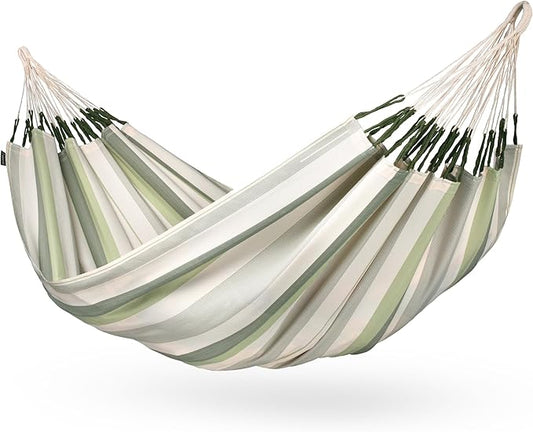 LA Siesta Brisa Classic Hammock, Handmade, Weather-Resistant, Tear-Resistant Hammock for Indoor & Outdoor Relaxation, Size-King - Cedar