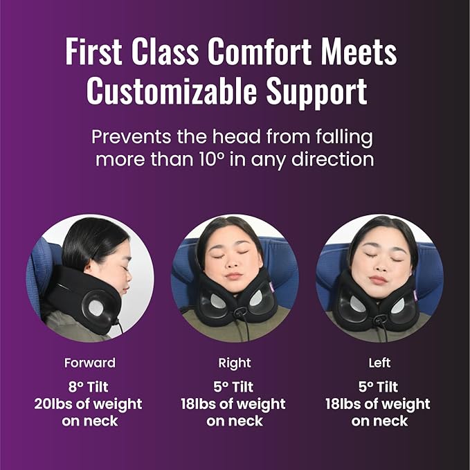 Cabeau Travel Pillow for Long Flights – Evolution X - Memory Foam Neck Support - Comfort On-The-Go for Airplane, Train, and Car (Turquoise)