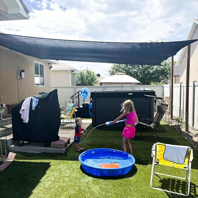 Garden Shade Cloth, 80%-90% Resistant Sun Shade Neting Mesh Tarp with HDPE Material and Reinforced Grommets, Sunblock Trap for Greenhouse Plant Pergola Backyard Patio, 10x10FT