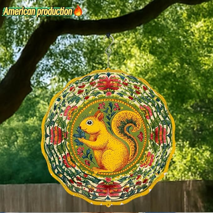 3D Wind Spinner for Garden - 10inch Stainless Steel with Double-Sided UV Printing | High-Resolution Images | Weather-Resistant Outdoor Spinning Decor for Patio, Yard & Gifts