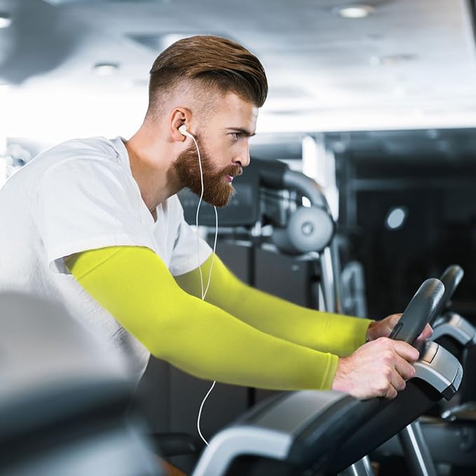 GOUNOD Sun Protection Cooling Arm Sleeves with Thumb Holes - Gardening Outdoors Sports Workouts Sunscreen Arm Sleeves