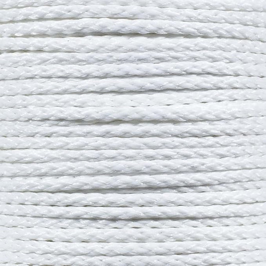 Hollow Braid Polypropylene Rope (5/16 Inch, 100 Feet, White) - Barrier Rope - Trail Marking, Crowd Control, Golf Courses