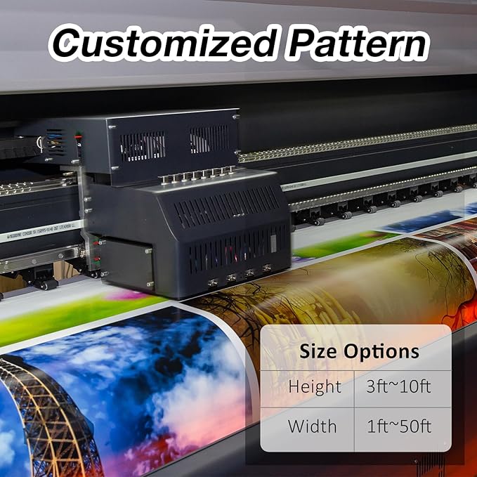 Artpuch Custom Design Backdrop Screen for Gazebo, Full-Color Printed Shade Cloth with UV Protection, PVC Sun Shade Cover for Pergola, Patio, Outdoor, Backyard, Garden, Balcony