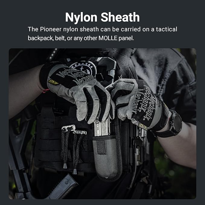 NEXTORCH PIONEER 14-IN-1 Multi-tools Full-Size,Versatile Multi-tool Set with Scissors Needle Nose Pliers Pocket Clip Multi-tool (STONE WASHED FINISH)