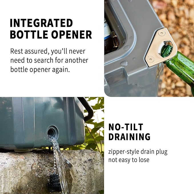 EchoSmile 25/30/35/40/60/75 Quart Rotomolded Cooler, Built to Stand up to The Rigors of The Journey