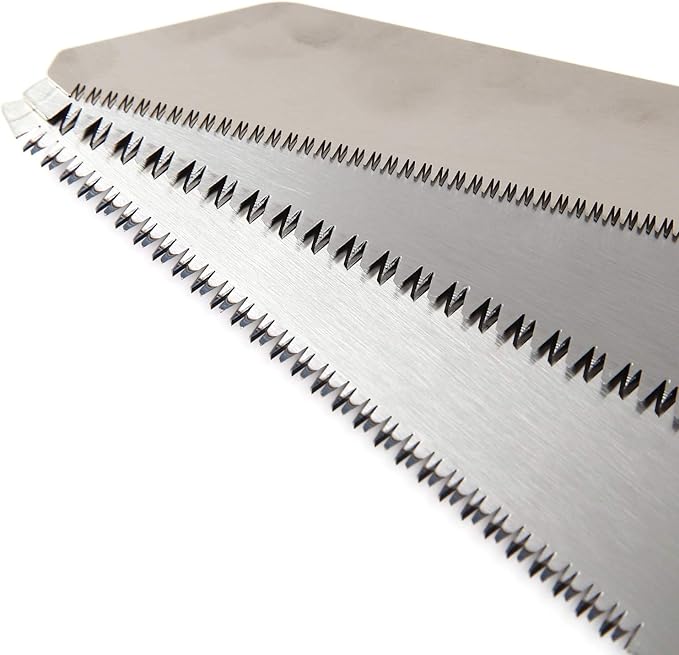 Flush Cut Trim Saw Replacement Blade, Japanese Pull Saw for Woodworking and Wood Craftsmanship, Long Handle with Precision Blade and Cutting Power