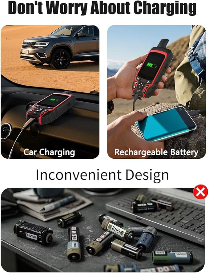 A6 Handheld GPS for Hiking, Multi-GNSS Support, Lightweight Rugged GPS Navigator,Waterproof GPS Handheld for Camping and Backpacking