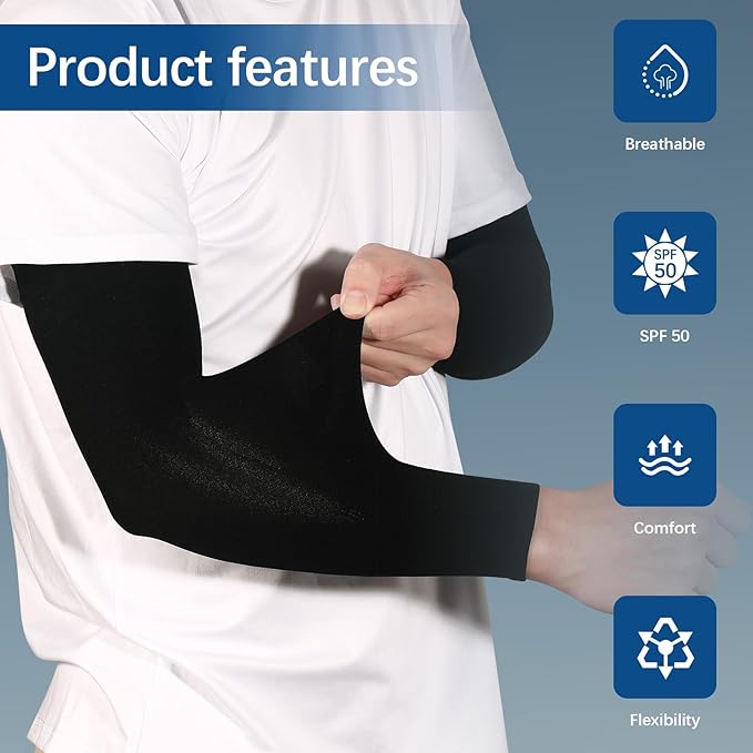 12 Pairs Arm sleeves for men/Women, Cooling UV Sun Protection Sports Compressiontattoo cover up sleeve，for Cycling,Running Outdoor Sports
