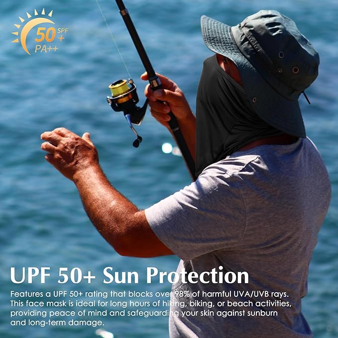 Achiou Balaclava Face Mask, Ski Mask for Men Women Football, Lightweight Sheisty, Ninja Shiesty Sun Hood UV Protector Cycling