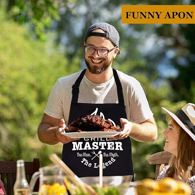 MUJUZE Grilling Accessories,20pcs BBQ Accessories Set,Grilling Gifts for Men Dad Fathers Day,Stainless Steel BBQ Tools for Men with Apron,Grill Tools Set for Outdoor,Camping,Backyard