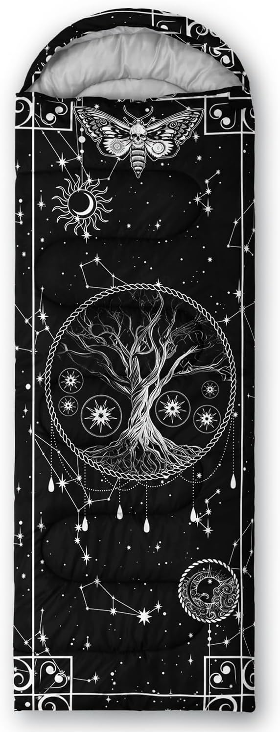 CVHOUSE Camping Sleeping Bags,3 Season Warm & Cool Weather,Lightweight,Waterproof Sleeping Bags for Adults & Kids,Traveling,and Outdoors,Camping Gear Equipment