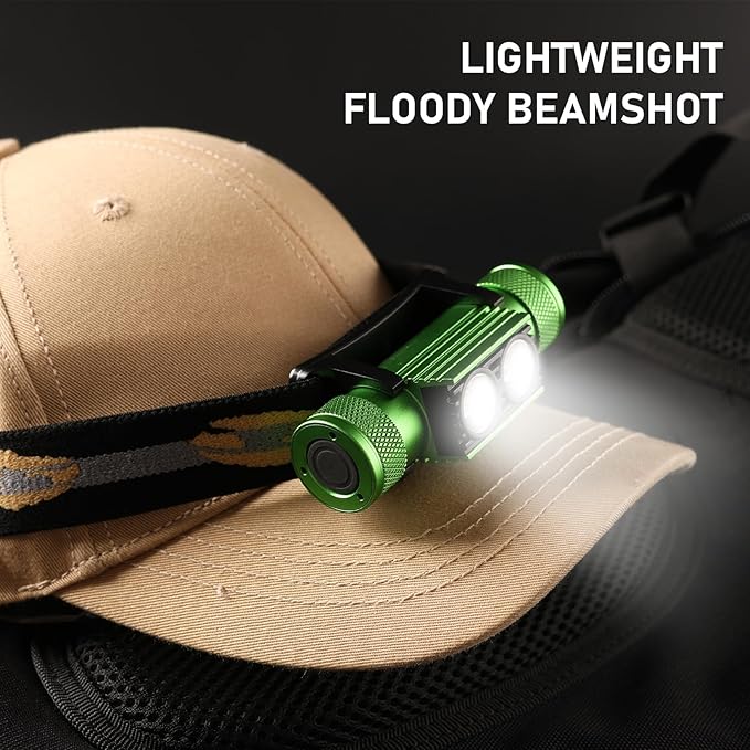 Headlamp, 1200 Lumens LED Rechargeable Headlamp for Adults, Long Runtime, Simple UI, Waterproof Head Lamp Flashlight for Outdoor Camping, Hiking, Fishing, Gifts for Family, Friends