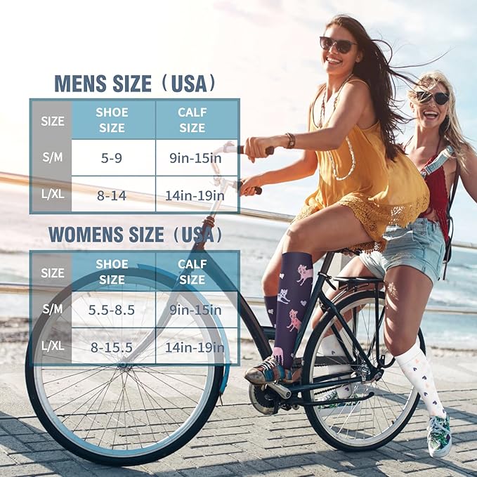 6 Pack Copper Compression Socks for Women and Men Circulation-Best Support for Medical, Running,Nursing,Athletic