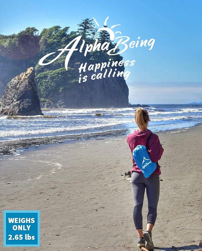 AlphaBeing Inflatable Lounger Beach Chair Accessories, Air Sofa Hammock Inflatable Couch for Camping Backyard Lakeside with Compression Sacks, Ideal Outdoor Gifts for Adults