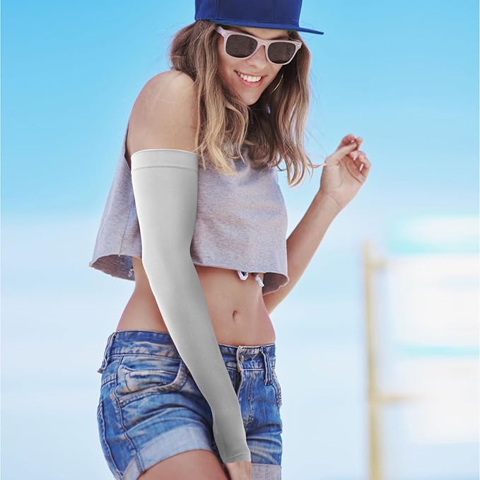 GOUNOD Gardening Sleeves to Cover Arms for Women with Thumb Holes-Sun Protection SPF Cooling Driving UV Blocking