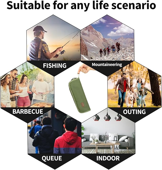 Camping Stool，Portable Foldable Stool aldult Collapsible Stool Chairs Fishing for Outdoor Hiking 300 LBS Load