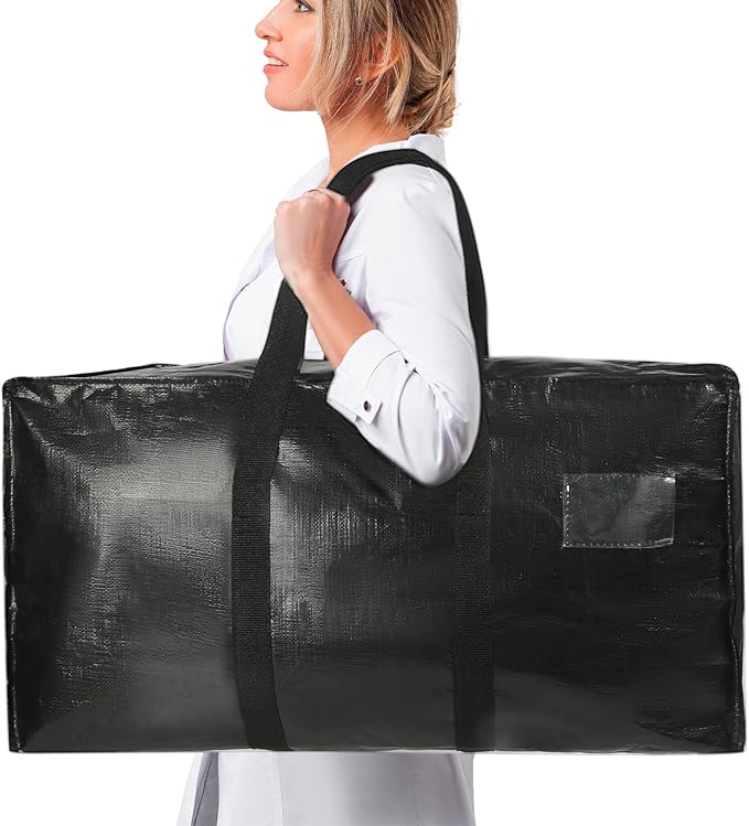 Heavy Duty Extra Large Moving Bags,149 Gallon Jumbo Packing Bags,Huge Moving Storage Bags with Strong Zippers & Carrying Handles,Reusable Big Moving Storage Bags for College Dorm Travel 1Pack