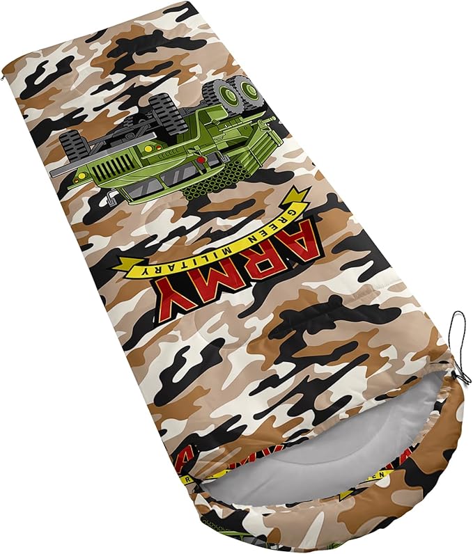 AILONEN Blue Glowing Basketball Sleeping Bag for Kids Boys,Warm and Cool Weather,Lightweight,Waterproof Backpacking,City Theme Ball Sports Sleeping Bag for Camping