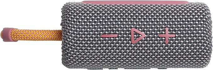 JBL Go 3 - Portable Mini Bluetooth Speaker, big audio and punchy bass, IP67 waterproof and dustproof, 5 hours of playtime, speaker for home, outdoor and travel (Grey)