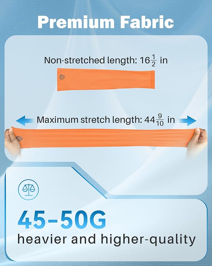 Arm Sleeves for Men Women UV Sun Protection Compression Arm Warmer Tattoo Cover Up, Sports Golf Cooling Sleeves