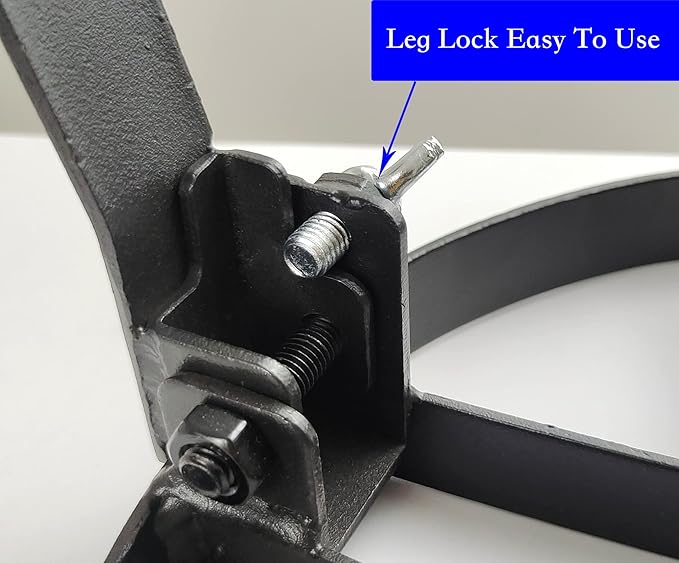 Campfire Tripod, Camping Tripod For Cooking. Upgraded Legs Lock Tripod Stand For Dutch Oven Tripod. Heavy Duty Campfire Cooking Equipment. Sturdy Tripod Grill For Campfire.