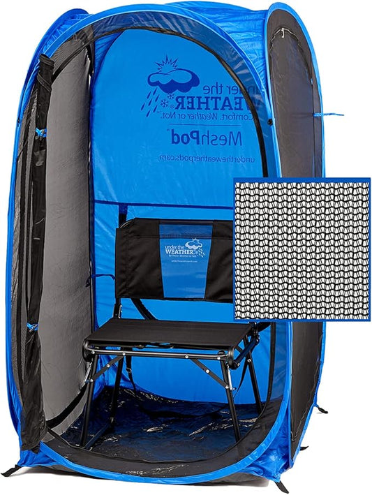 WeatherPod® The Original Shark Tank MyPod??Mesh 1-2 Person Pop-Up Screen Pod - Keeps Out Bugs, Mosquitos, and Harmful UV Rays - UPF 50 for Maximum Protection from The Sun