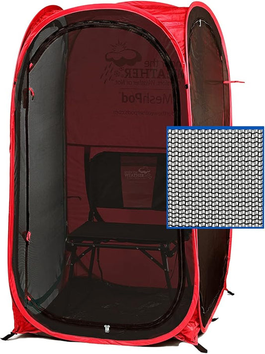 WeatherPod® The Original Shark Tank MyPod??Mesh 1-2 Person Pop-Up Screen Pod - Keeps Out Bugs, Mosquitos, and Harmful UV Rays - UPF 50 for Maximum Protection from The Sun